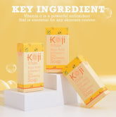 Koji White Kojic Acid & Vitamin C Brightening Soap, Hydrating Face & Body For Radiant Glow Skin, Nourishing, Moisturizing, Even Tone Cleansing Bar, Vegan, Paraben-Free, 2.82 oz